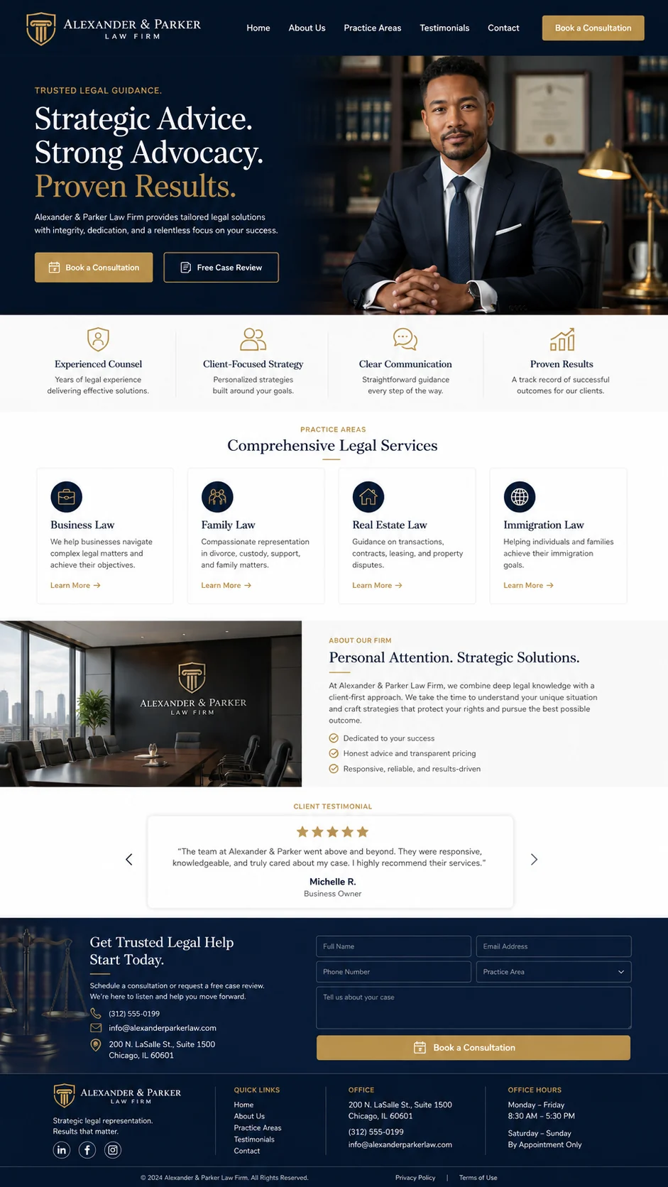 Landing page